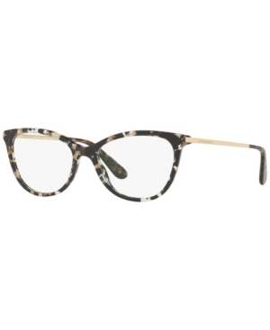 Dolce & Gabbana Dg3258 Women's Butterfly Eyeglasses In Black Gold