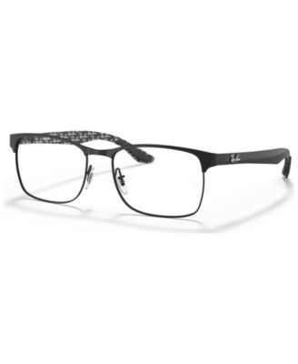 Ray-Ban RX8416 Men's Square Eyeglasses - Black