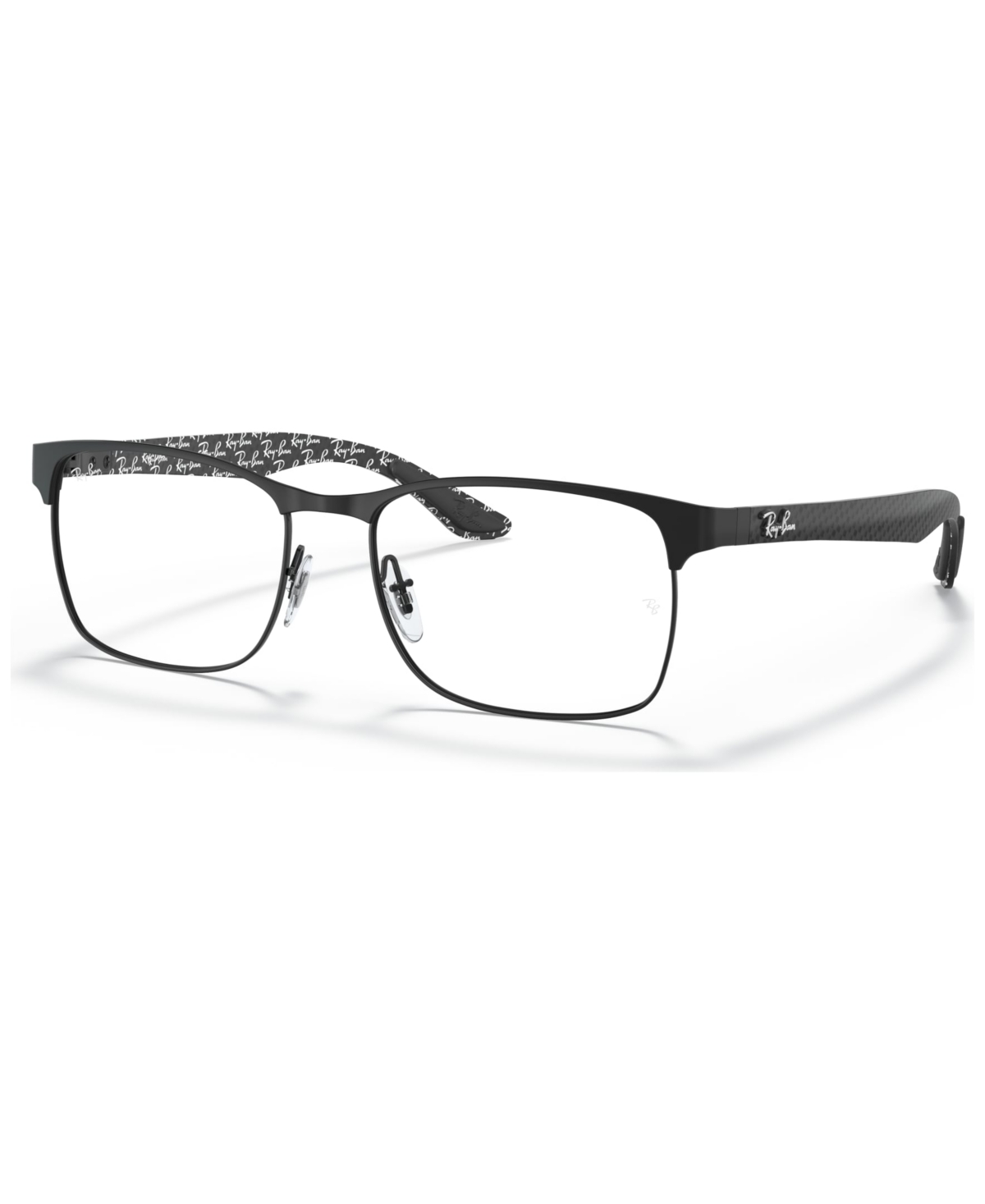 Ray Ban Rx8416 Men's Square Eyeglasses In Black