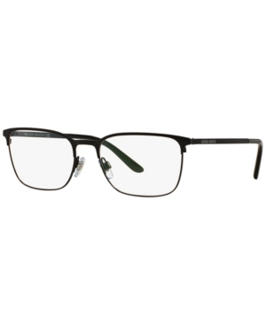 Giorgio Armani Ar5080 Men's Rectangle Eyeglasses In Matte Blac