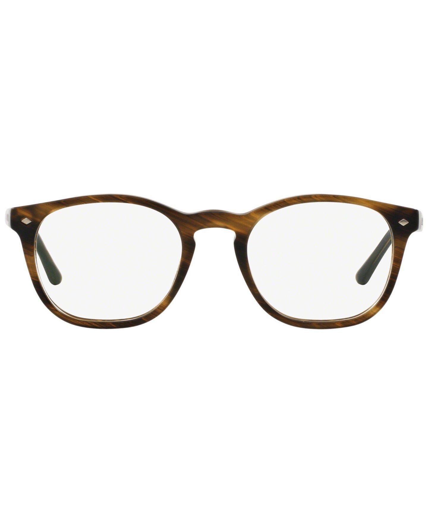 Мужские очки Giorgio Armani Man Panthos Plastic AR7074 Eyeglasses, цвет: Тёмный коричневый — фото 2