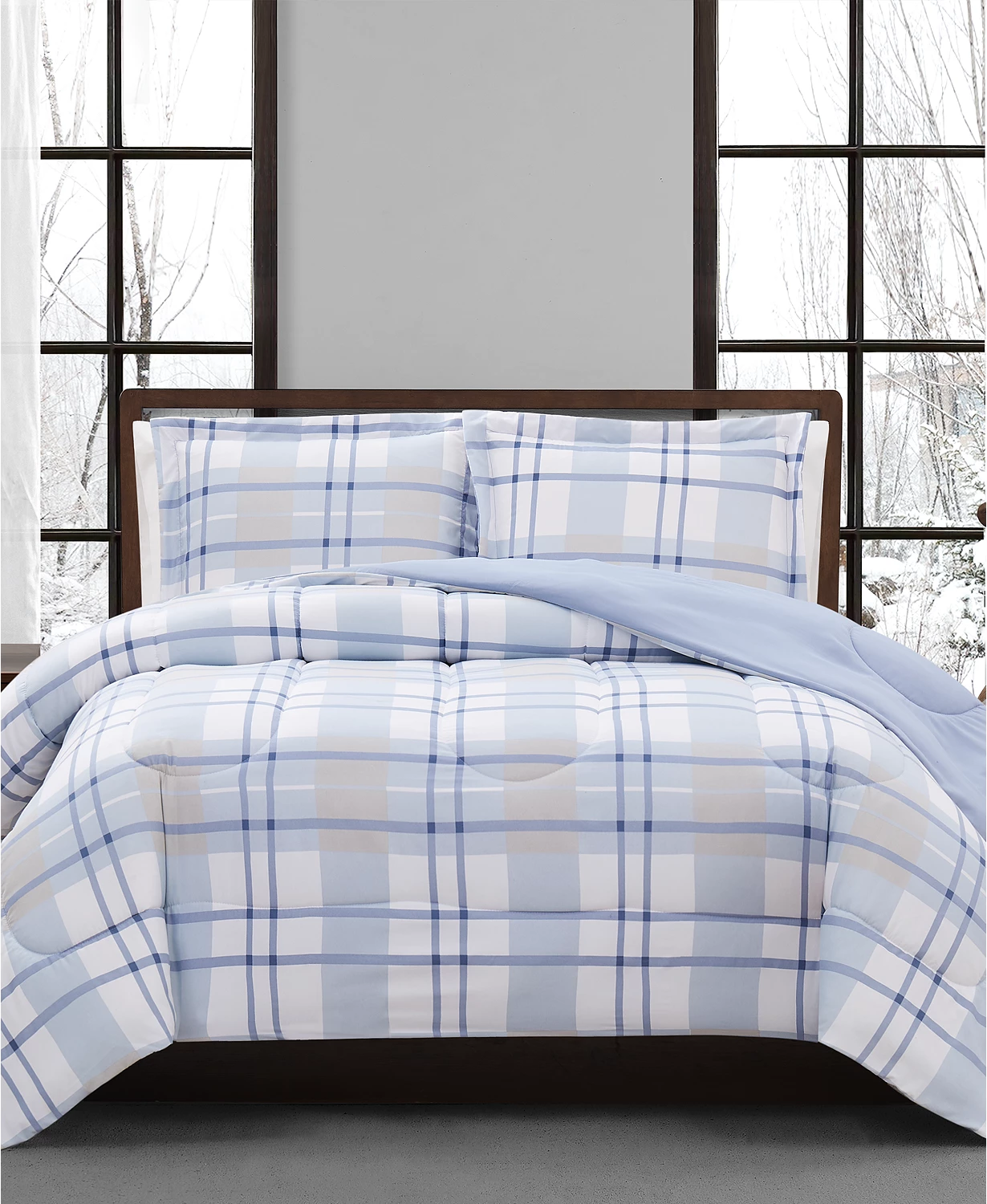 2-Piece Aaron Reversible Comforter Set in Twin size for $11.96