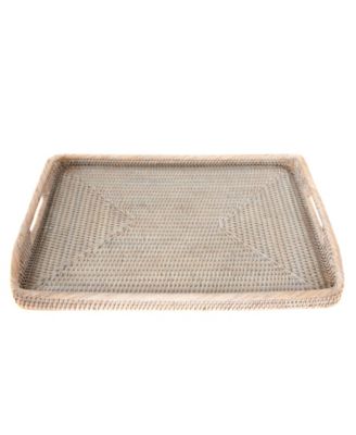 Artifacts Trading Company Rectangular Tray with Glass Insert