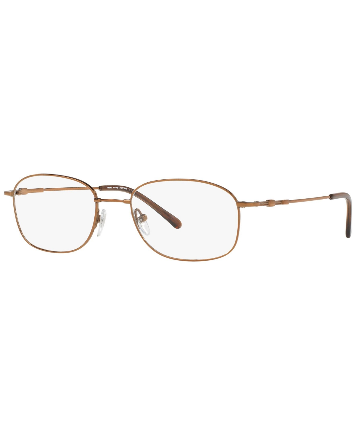 SF9002 Men's Oval Eyeglasses - Shiny Gunmetal