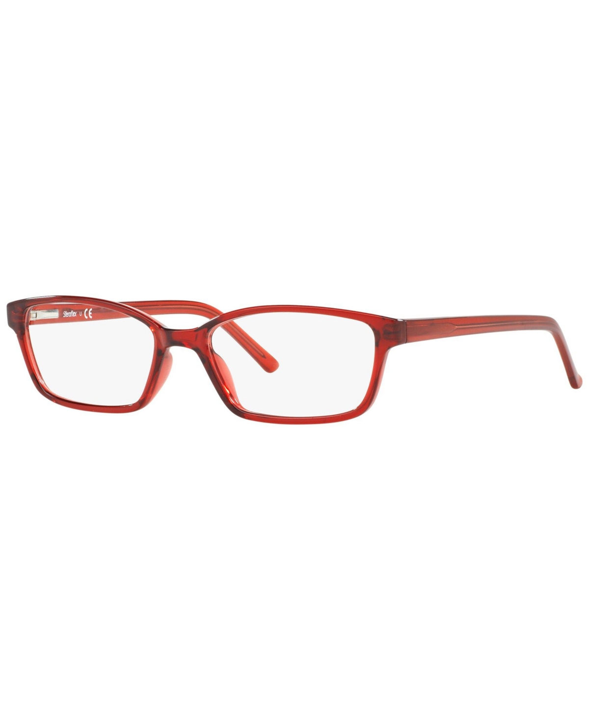 Sferoflex Sf1572 Women's Rectangle Eyeglasses In Red
