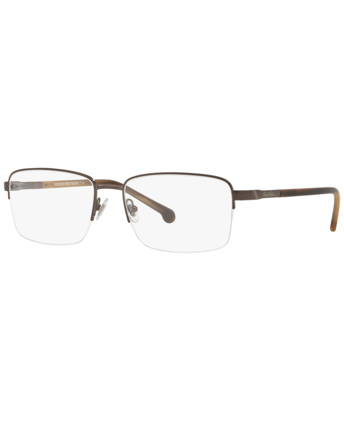 BB1044 Men's Rectangle Eyeglasses - Matte Blk