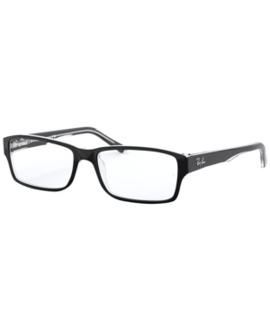 Ray Ban Ray-ban Rx5169 Unisex Rectangle Eyeglasses In Black