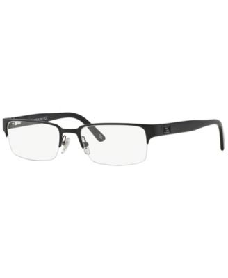 Versace VE1184 Men's Rectangle Eyeglasses - Matte Blk