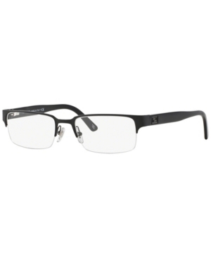 Versace Ve1184 Men's Rectangle Eyeglasses In Matte Blk