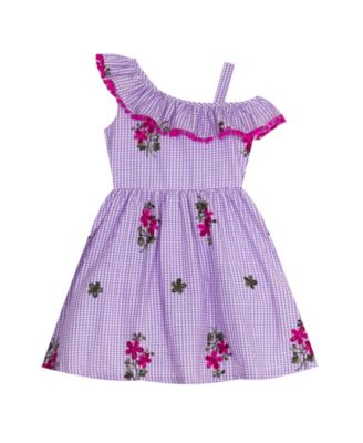 macy's purple lace dress