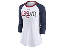 Cleveland Indians Women's Color Split Tri-Blend Raglan Shirt