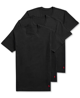 Polo Ralph Lauren Men's 4D Flex Lux Cotton Crewneck Undershirt 3-Pack ...