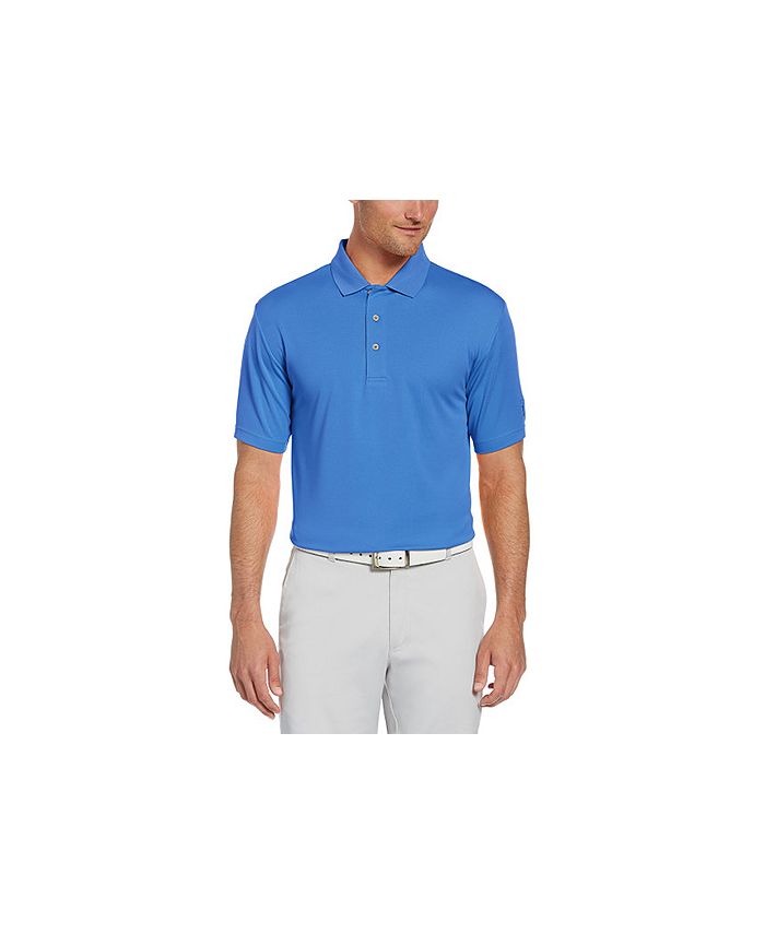 PGA TOUR Men's Big & Tall Airflux Solid Mesh Polo Shirt & Reviews ...