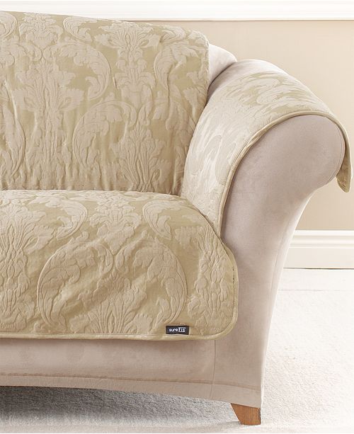 Sure Fit Matelasse Damask Pet Loveseat Slipcover Reviews Slipcovers Home Decor Macy S