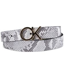 Women's Reversible CK Logo Buckle Belt