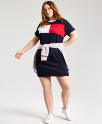 tommy hilfiger plus size t shirt dress