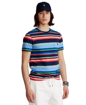 Polo Ralph Lauren Men's Classic-Fit Striped Pocket T-Shirt