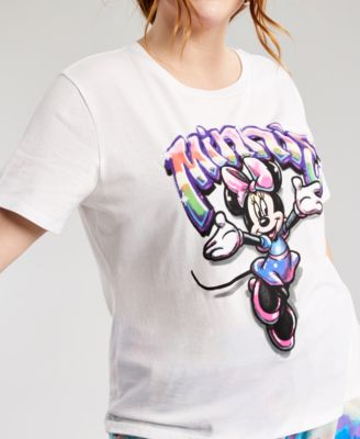 Love Tribe - Plus Trendy Minnie Spray Paint T-Shirt