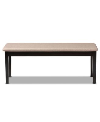 Teresa Modern and Contemporary Transitional Fabric Upholstered Dining Bench