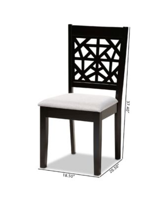 Jackson Modern and Contemporary Fabric Upholstered 4 Piece Dining Chair Set