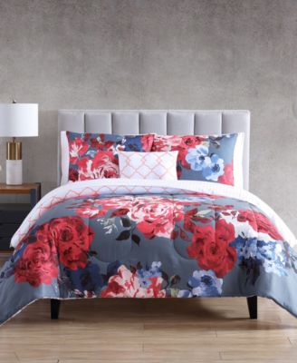 Hallmart Collectibles - Gissing 12-Pc. Reversible King Comforter Set