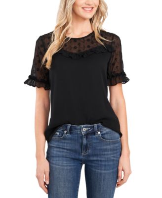 cece ruffle sleeve top