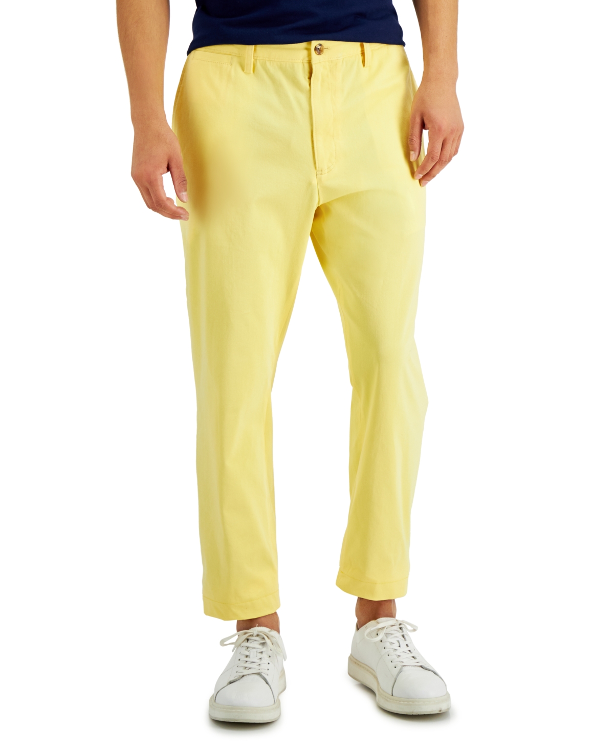 Men's Four-Way Stretch Pants, Created for Macy's - Sunwash Yellow
