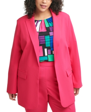 Calvin Klein Plus Size Open Front Blazer