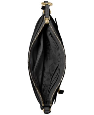 Michael Kors Jet Set Charm Leather Small North South Flat Crossbody Bag