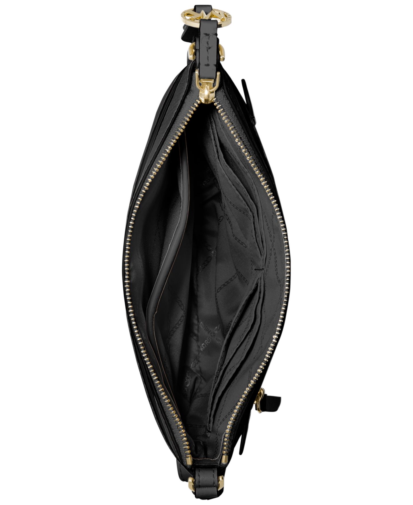 Женская сумка Michael Kors Jet Set Charm Leather Small North South Flat Crossbody, цвет: Чёрный — фото 2