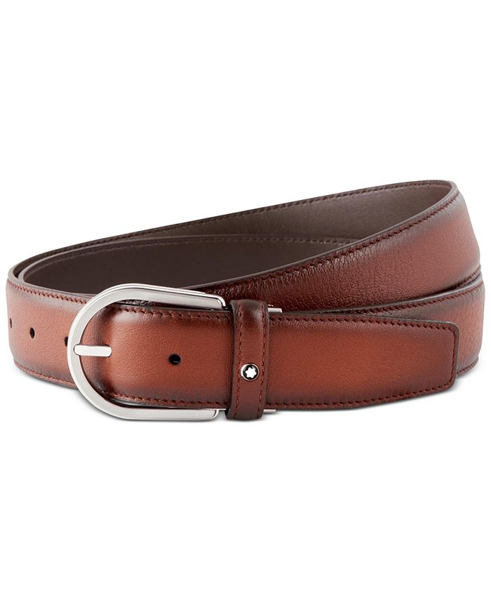 Montblanc - Men's Westside Horseshoe Buckle Leather Belt