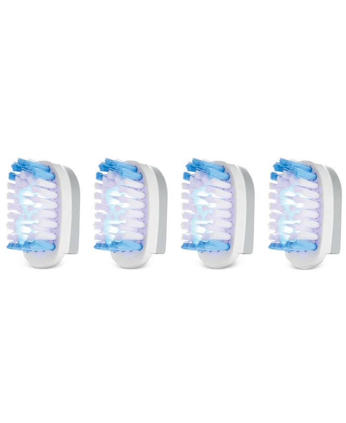 GoSMILE On The Go Sonic Blue Replacement Brush Heads, Set of 4 Macy's