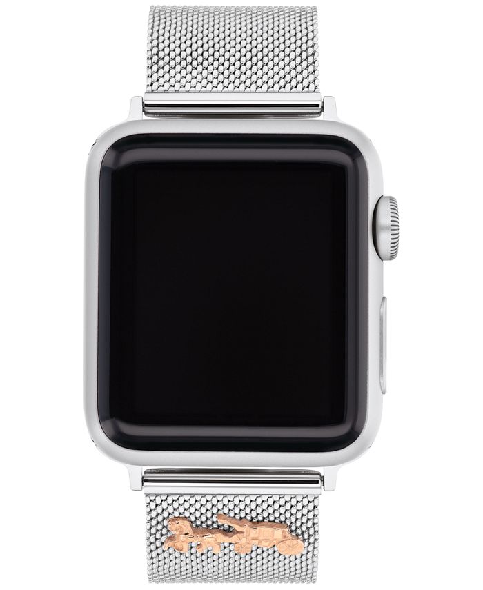 COACH Stainless Steel Mesh 38/40/41mm Apple Watch® Band - Macy's