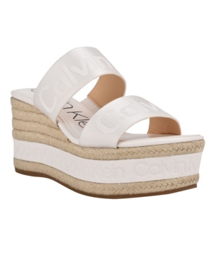 Calvin Klein Women's Gia Slip-On Espadrille Wedge Sandals Women's Shoes