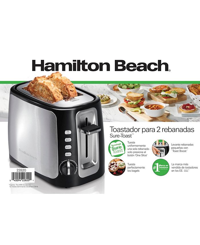 Hamilton Beach SureToast™ 2 Slice Toaster with Toast Boost to Lift
