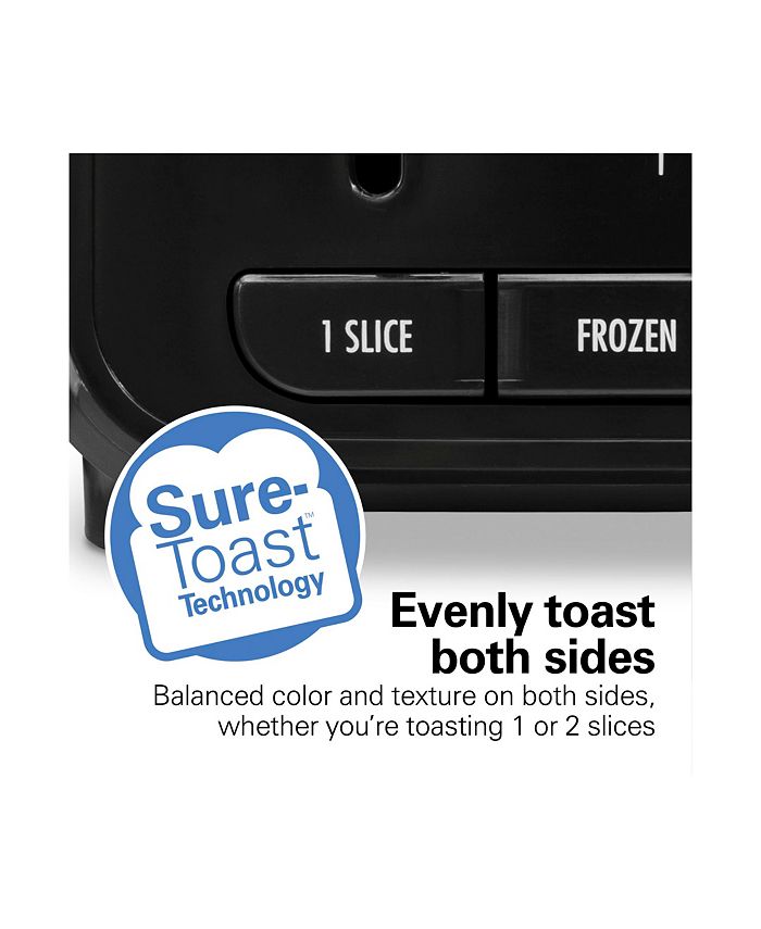 Hamilton Beach ExpertToast 2 Slice Toaster, Adjustable Settings and