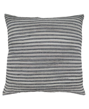 Saro Lifestyle Corded Line Decorative Pillow, 22" X 22" In Black And White
