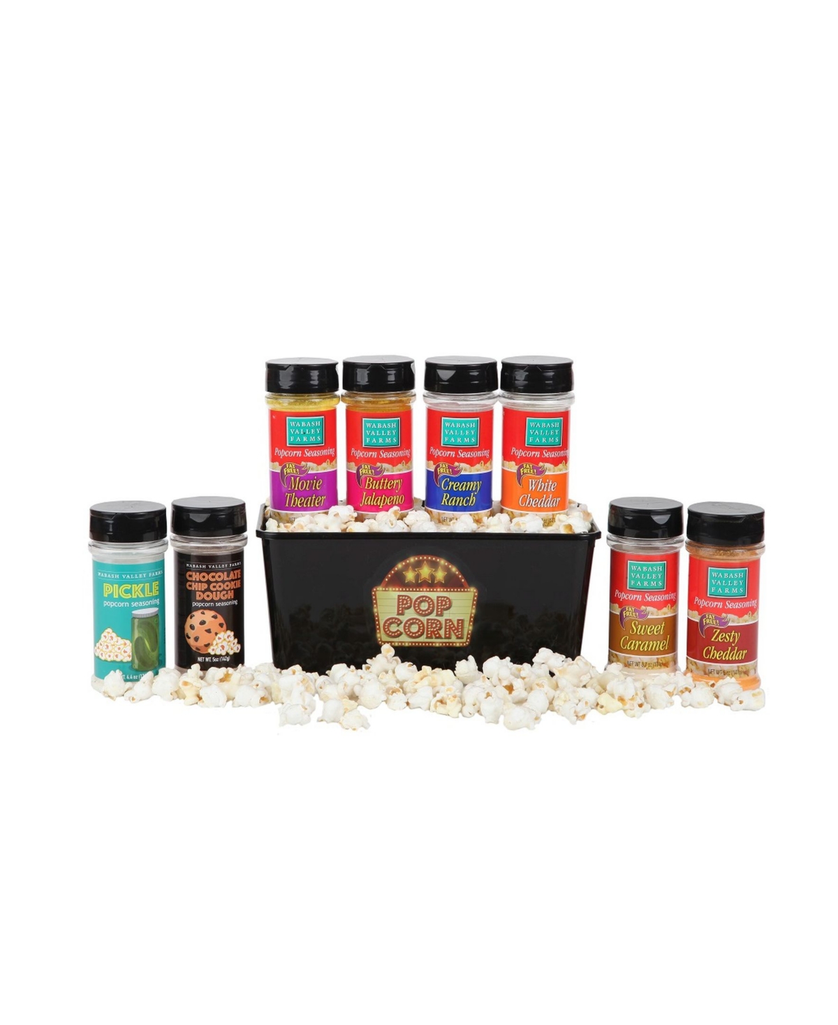 Wabash Valley Farms Popcorn Seasoning Set, Pack Of 9