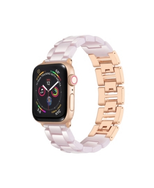 Shop Posh Tech Men's And Women's Resin Band For Apple Watch With Removable Clasp 42mm In Multi
