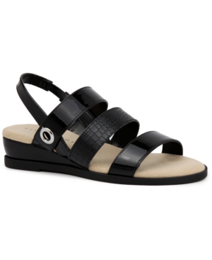 Karen Scott Xeena Three-Strap Slingback Sandals Created for Macy's Women's Shoes