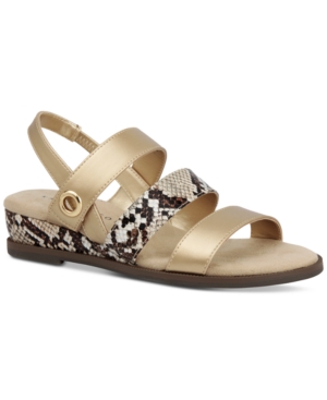 Karen Scott Xeena Three-Strap Slingback Sandals Created for Macy's Women's Shoes
