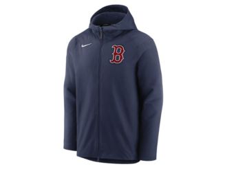Nike Boston Red Sox Pre-Game Therma Full Zip Hoodie Blue