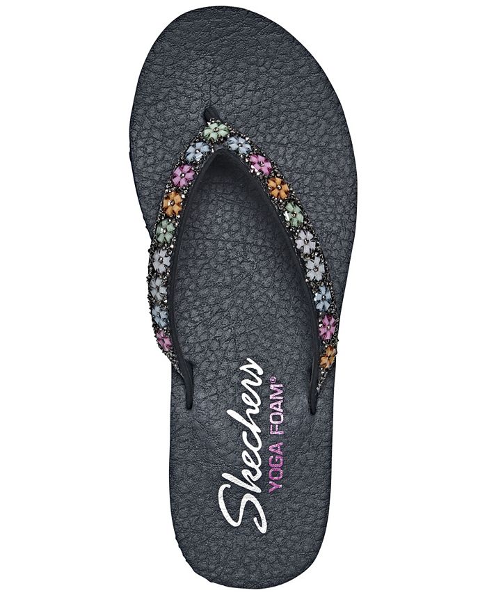 Skechers Women s Cali Meditation Daisy Delight Flip Flop Thong