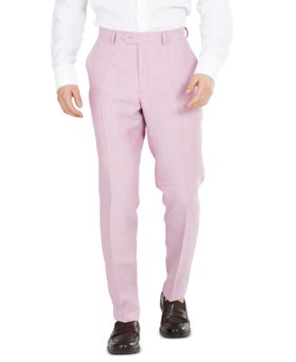 Mens pink 2024 linen pants