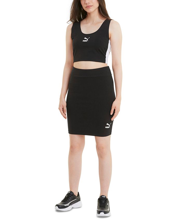 Puma Women's Classics Ribbed Fitted Skirt Macy's