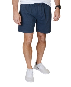 Vintage 1946 Snappers Elastic Waist 5.5 Inch Stretch Shorts In Navy
