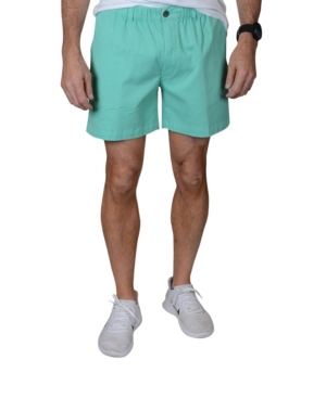 Vintage 1946 Snappers Elastic Waist 5.5 Inch Stretch Shorts In Aqua
