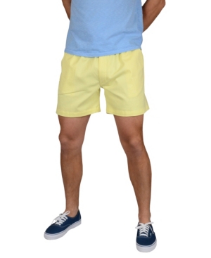 Vintage 1946 Snappers Elastic Waist 5.5 Inch Stretch Shorts In Lemon