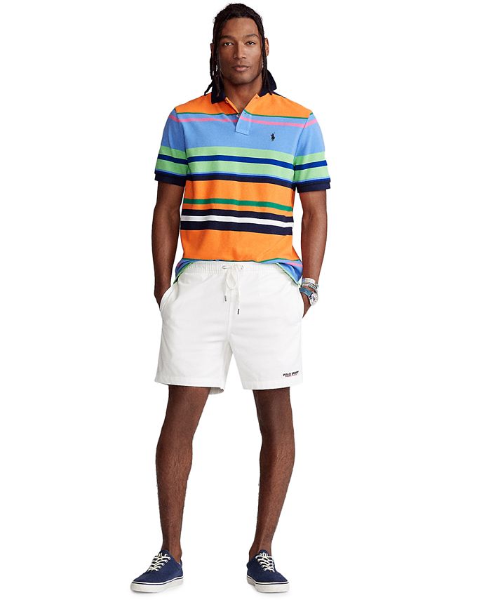Polo Ralph Lauren Men's Classic-Fit Striped Mesh Polo Shirt 