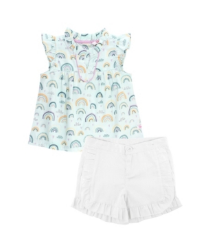 Baby Girls Flutter Tank Top and Short Set